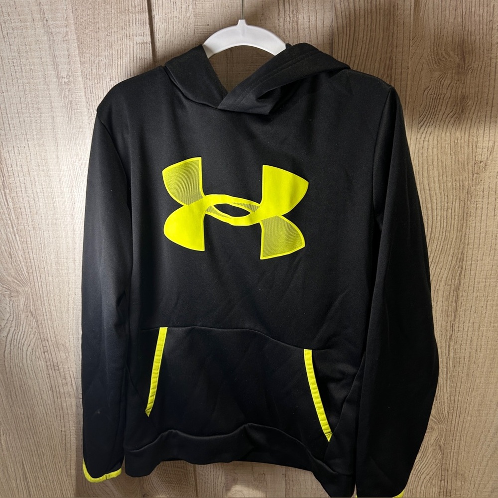 Under Armour Black and Yellow Coldgear Hoodie